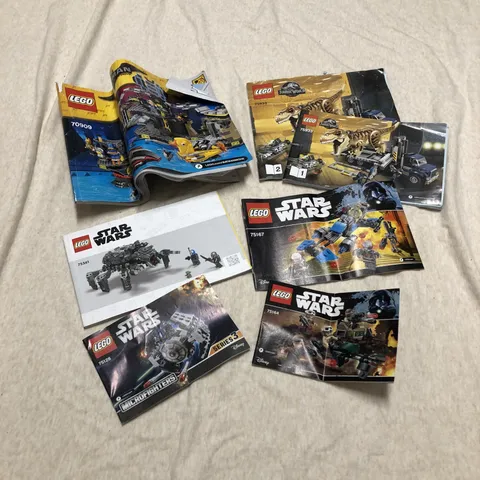 Lego Manual Lot Star Wars Batman Jurassic World Manuals Only No Pieces
