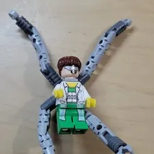 LEGO Spider-Man 2 Doc Ock Doctor Octopus Minifigure Flexible Tentacle Arms