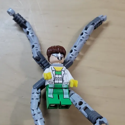 LEGO Spider-Man 2 Doc Ock Doctor Octopus Minifigure Flexible Tentacle Arms