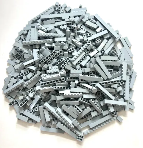 Lego Modern Gray Lot of 450pcs 1x1 1x2 1X3 1X4 1x6 1x10 etc Bricks