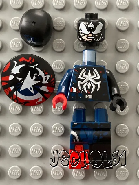 LEGO Marvel Venomized Captain America Minifigure (sh1102) from Daily Bugle 76342