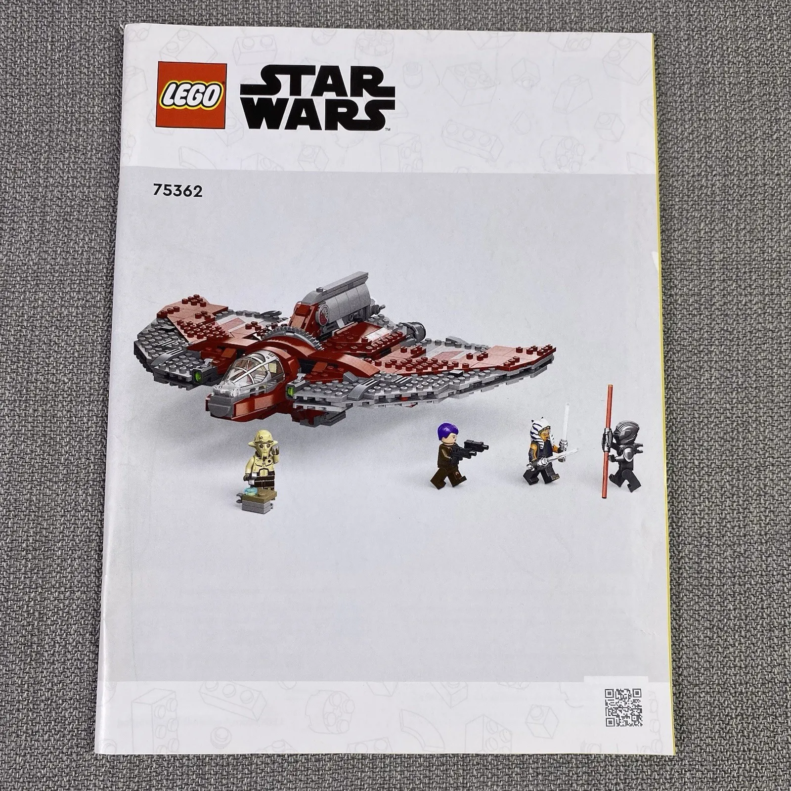 LEGO Instruction Manual Only 75362 Ahsoka Tano's T-6 Jedi Shuttle No Bricks