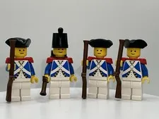 Vintage LEGO Minifigure Imperial Soldier Lot 4 W Accessories PI060 PI061 Pirates