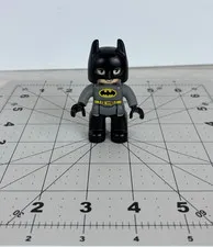 Lego Duplo Figure Batman DC Comics Superhero Black and Gray 3 inches