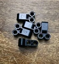 LEGO Black Technic, Pin Connector Double 3L. QTY 5. 32557.