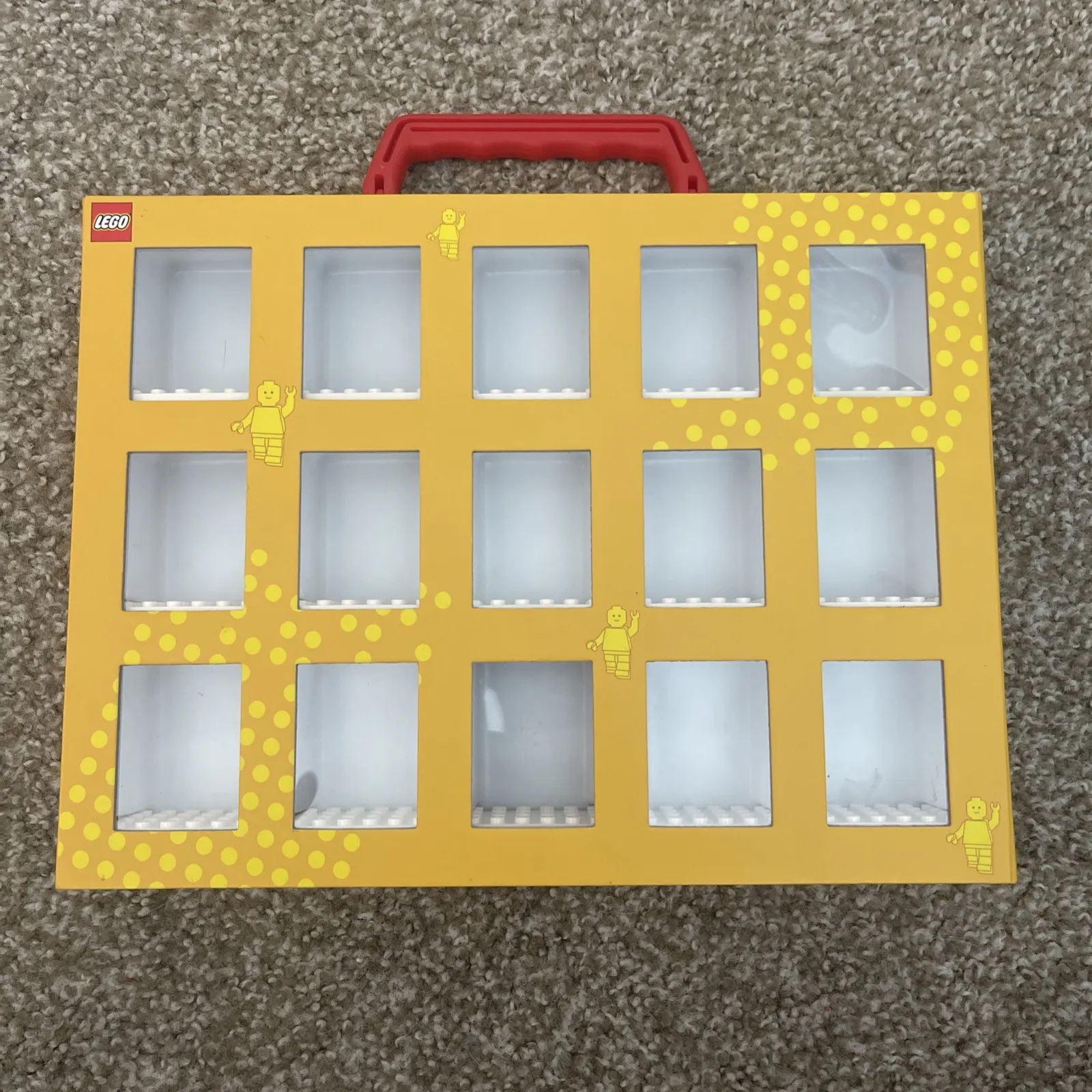 LEGO Mini Figure Collector's Box Carry Case with Handle - Holds 15