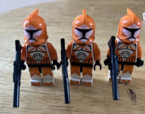 LEGO Star Wars Lot Bomb Squad Clone Trooper W/GUNS sw0299 7913 FOR CUSTOM