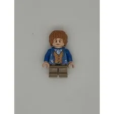 LEGO Bilbo Baggins Minifigure Blue Coat Gold Waistcoat Hobbit lor029 lor057