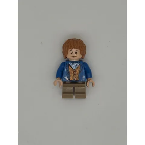 LEGO Bilbo Baggins Minifigure Blue Coat Gold Waistcoat Hobbit lor029 lor057