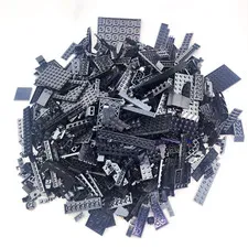 Lego Bricks Black Bulk Lot 2 pounds 12 ounces Mixed Replacement Parts