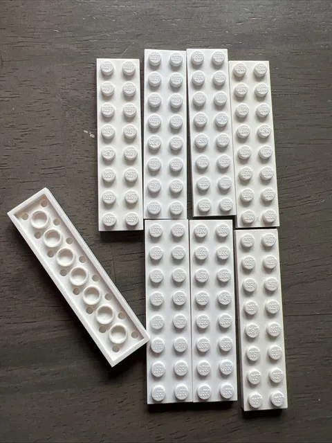 LEGO 3034 Plate 2 x 8 - 8 Pieces