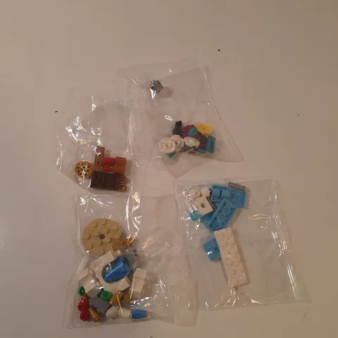 Lego Pieces 4 Bags Castle & Pizza Table & Others