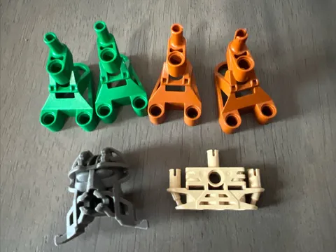 Lego McDonald’s Bionicle Tohunga Foot Torso Head Green Dark Orange Dark Gray 6pc