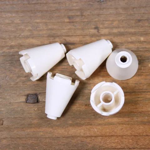 LEGO White Cone 2 x 2 x 2 - Open Stud 3942c Qty 5