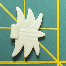 LEGO Minifigure Headgear White Spiky Hair Accessory Piece 1 Part L0502