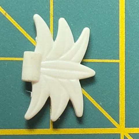 LEGO Minifigure Headgear White Spiky Hair Accessory Piece 1 Part L0502