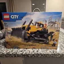 LEGO City Yellow Bulldozer Complete Construction Vehicle Set (60466) Brand New