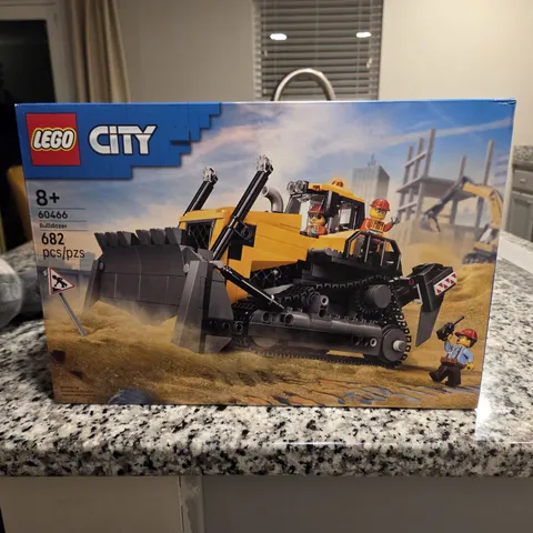 LEGO City Yellow Bulldozer Complete Construction Vehicle Set (60466) Brand New