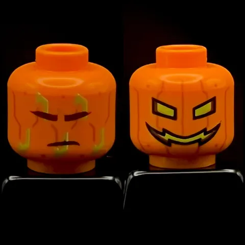 Lego Series 29 Mysterious Ronin Minifigure Head Misprint Prototype Print Error
