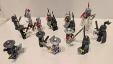 LEGO Castle Kingdoms Lion & Dragon Knigts Figures Lot With Accessories Retired 