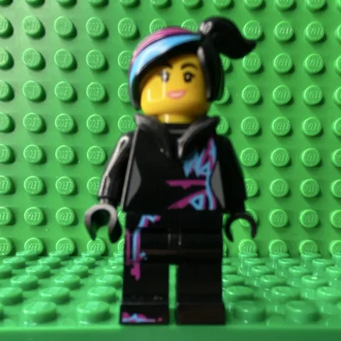 Lucy Wyldstyle with Magenta Lined Hoodie