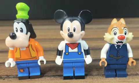 LEGO Goofy Mickey & Dale Minifigure Disney Train & Station 71044 Retired RARE