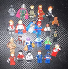 LEGO Avengers 23 Minifigure Lot Bundle w/ Iron Man mk 41, Night Monkey, Mysterio