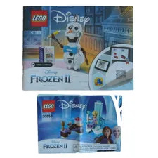 2 LEGO Disney Frozen II #41169, #30553 Instruction Manuals Only Olaf Throne