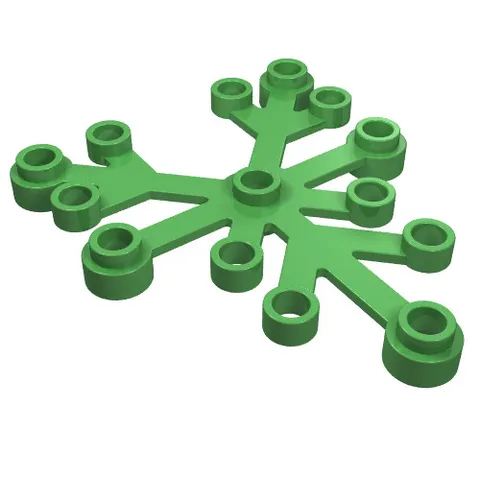 5x LEGO® Part 2417 - Plant Leaves 6 x 5