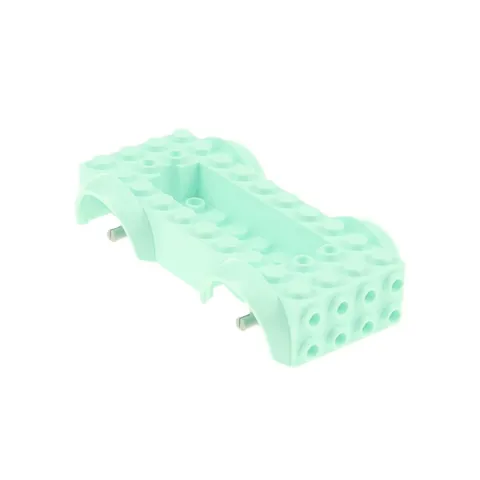 1x LEGO Chassis 5x10x2 Light Aqua Axles New Light Gray Fenders 11650c02