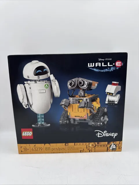 LEGO Disney Pixar WALL-E & EVE Building Set 43279 Brand New Sealed 811 PCS