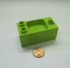 Lego Duplo AVOCADO GREEN BATHROOM TUB for HOME HOUSE BLOCK Bathtub Bath Part