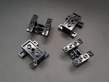 LEGO - 4x - Technic - Gearbox - 4x4x1 2/3 - Black - Black - 6585