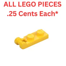 LEGO Plate 1x2 with End Bar Handle Yellow 60478 - Genuine LEGO Parts Pieces Bulk