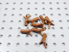 LEGO Lot of 8 Reddish Brown Stems Plants Minifig BI