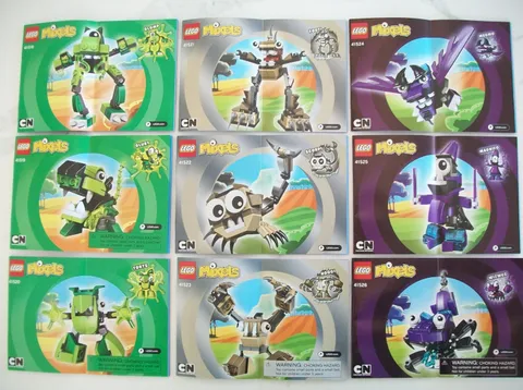 LEGO MIXELS  LOT OF 9 SERIES 3  INSTRUCTION MANUALS ONLY 41518 - 41526