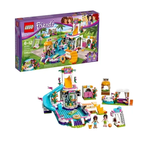 LEGO Friends: Heartlake Summer Pool (41313) With Box No Missing Pieces