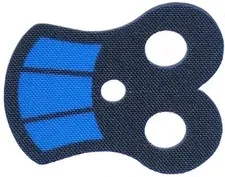 LEGO Star Wars Blue Minifigure Armor Pauldron Cloth Black Neck 48431pb07 #A099