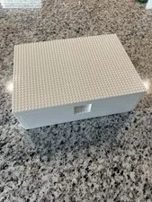 LEGO x IKEA BYGGLEK Storage Boxes with Lids - 4 Total!  White, LEGO Logo