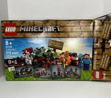 LEGO Minecraft Crafting Box Mojang 21116 Build Your Creation  Few Pieces Missing