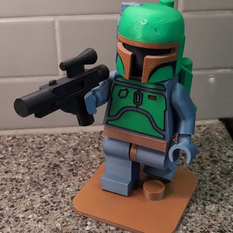 LEGO Star Wars Boba Fett Minifigure Plastic Figure w/ Blaster & Jetpack