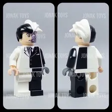 LEGO Batman Two-Face 2006 Custom Figure w/ Pad Printed Hair (bat004)