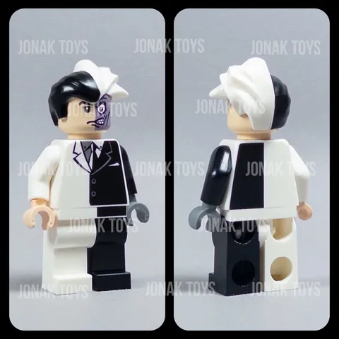 LEGO Batman Two-Face 2006 Custom Figure w/ Pad Printed Hair (bat004)