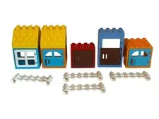 LEGO Duplo Lot Doors Roofs Fences Pieces Parts for Building Pretend Play Toys