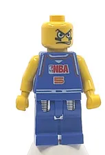 Lego Minifig NBA Player #5 PURPLE NBA 5 Spring Leg