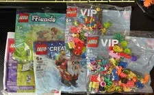 LEGO Bag Set Lot Santa Claus Fun & Funky VIP Autumns Waffle Stand Bunny House