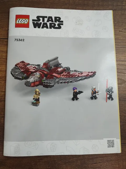Lego Star Wars 75362 Ahsoka Tano's t-6 Jedi Shuttle Instruction Manual Only
