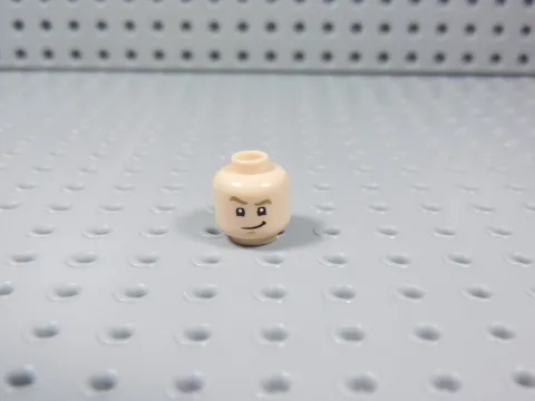 LEGO Male Boy Dual Sided Flesh Head Dark Tan Eyebrows Minifig AZ