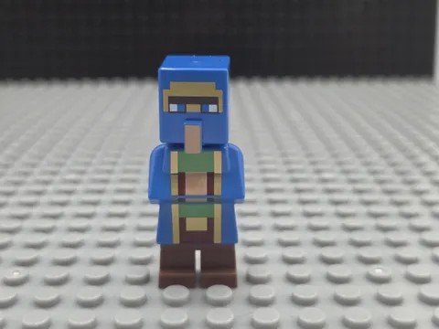 LEGO Minecraft Wandering Trader Minifigure Blue - min087 Villager