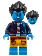 LEGO® Minifigure DREAMZzz drm057 Logan - Dark Blue Jacket, Bright Light Orange S